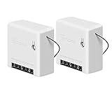 Itead Sonoff Mini 2 Way Smart Light Switch 10A, Universal DIY Module for Smart Home Automation Solution, Compatible with Alexa & Google Home Assistant, Compatible with IFTTT, No Hub Required (2 Pack)