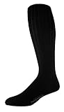Boardroom Socks Men's Over the Calf Merino Wool Ribbed Dress Socks