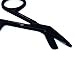 All Black Fluoride Coated Color Lister Bandage Scissors 3.5