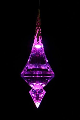 Glitzy Flute Crystal Chic Color Changing LED Light - Battery Operated Ornament