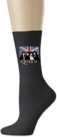 Unisex Cotton Socks Queen Band Bohemian Rhapsody British Rock Band Soft Black
