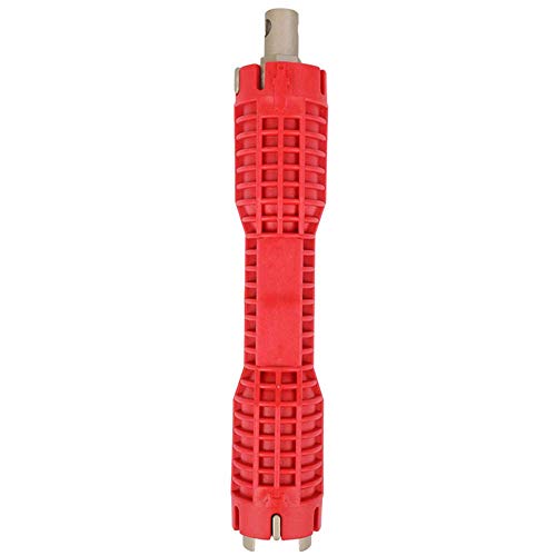 Multifunctional Faucet and Sink Installer Tool, Double Head Plumbing Fitting Faucet Wrench Sink Wrench Water Pipe Spanner Tackle for Plumbers and Homeowner's Kitchen Bathroom Toilet Bowl Installation