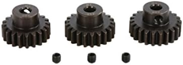 Lanspo Gear, M1 20T 21T 22T Pinion Motor Gear for 1/8 RC Buggy Car Monster Truck (9 * 5 * 2cm/3.5 * 2.0 * 0.8in, black)