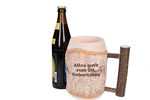 Holz-Bierkrug-mit-Gravur-Namen-und-Astgriff-05l-Handgefertigtes-Unikat-Dekoration-Personalisierter-Holzkrug-mit-Gravur-Ausgefallenes-Ostergeschenk-fr-Mnner
