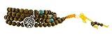 Tibetan 8mm Green Sandalwood Scented 108 Prayer Beads, Tibetan Mala Wrap Bracelet