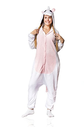 Adult Unicorn Kigurumi Animal Onesie Pajamas Plush Onsie One Piece Cosplay Costume