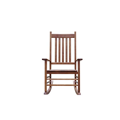 Rockingrocker-A001YNT Natural Indoor Rocker/Rocking Chair -Easy to Assemble-Comfortable Wide Size-Outdoor or Indoor Use