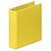 Wilson Jones Heavy Duty Round Ring Binder with Extra Durable Hinge, 2-Inch, Yellow (W364-44-113)