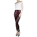 jntworld Sexy Faux Leather High Waisted Leggings, M(US8-10), Brown
