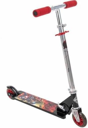 New Huffy Boys' Marvel Avengers Inline Folding Scooter, Handlebar Easily Adjusts To The Right Height