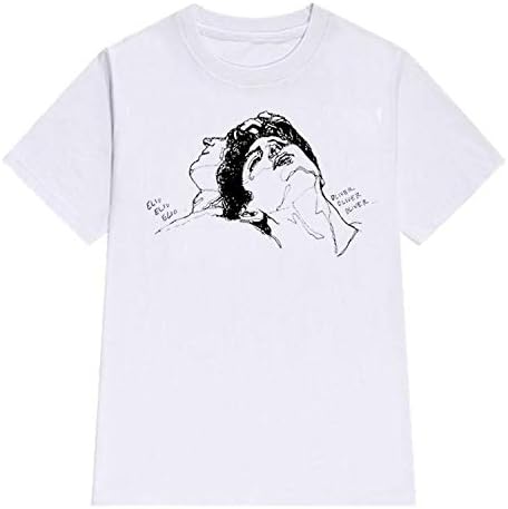 Summer Short Sleeve Tops Call Me by Your Name Movie Cartoon Print T-Shirt Men