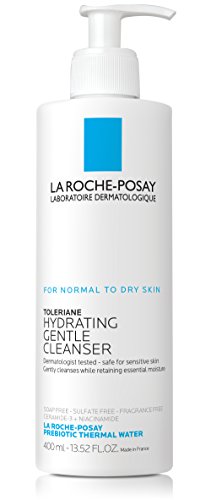 La Roche-Posay Toleriane Hydrating Gentle Cleanser, Face Wash for Normal to Dry Sensitive Skin, Oil-Free