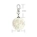 Maexus 3D Moon Light with Key Chain Accessories for Keychain Handbag Key Ring Car Key (Colorful)