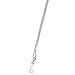 Champion Sports Nylon Lanyards with J-Hook Clip, White - 12 Pack (Poly Bag)