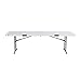 Lifetime 80733 Fold in Half Banquet Table, 8-Foot, White Granite