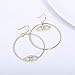 14K Gold Plated Evil Eye Earrings Gold Dangle Earrings for Women Asymmetrical Trendy Drop Earrings