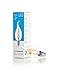 Hyperikon LED Edison Filament Candle 4-Watt (40-Watt Equivalent), Dimmable, Flame Tip, Small Base (E12), 2300K (Amber Glow), 340°-Beam Angle - (Pack of 6)