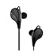 WSCSR Bluetooth Headphones Sport Wireless Earbuds in-Ear Stereo Earphones with Mic, CVC 6.0 Noise Cancelling, IPX4 Sweatproof (Black)