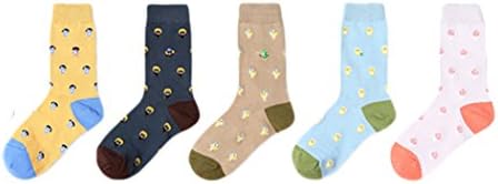 5 Pairs Womens Colorful Cute Animal Casual Girls Cartoon Pattern Cotton Crew Floor Socks by Chalier