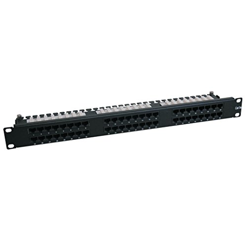 Tripp Lite 48-Port 1U Rackmount Cat6 110 High Density Patch Panel 568B, RJ45 Ethernet(N252-048-1U)