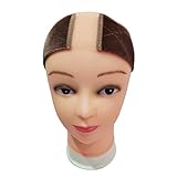 AMAJULIE Flexible Velvet Wig Grip with Lace Part Head Hair Band Wig Band Adjustable Fastern (Beige)