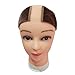 AMAJULIE Flexible Velvet Wig Grip with Lace Part Head Hair Band Wig Band Adjustable Fastern (Beige)