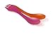 Light my Fire Left-Handed BPA-Free Tritan Spork, Fuschia/Orange (Pack of 2)