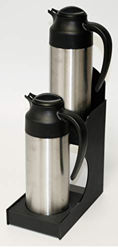 BP-2-CARAFE by PPM: Canister Creamer Carafe Stand 5" x 9.25" x 12" holds two (2) carafes made of sturdy ABS plastic