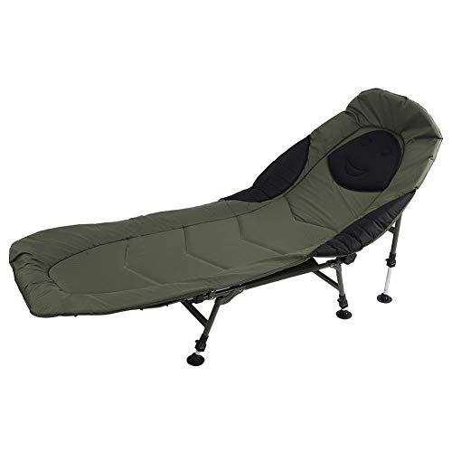 Estink Campingbett, Liegestuhl, Angelstuhl, Belastung 100 kg, für Balkon, Angeln, Outdoor, Camping, Strand, Wandern – Bild 4
