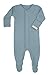 Baby Boy Girl Organic Cotton Snap Front Footed Sleeper with Mittens-Sleep n Play