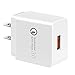 YUNSONG Quick Charge 3.0 Certified 18W USB Wall Charger