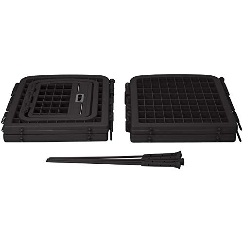 AmazonBasics 8-Panel Plastic Pet Pen Fence Enclosure With Gate - 59 x 58 x 28 Inches, Black - Thumbnail 7