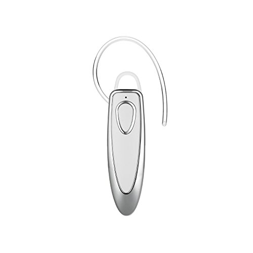 DISUNME Wireless Bluetooth Headset Built in Mic for all Bluetooth Smartphone and Can play 9 hours (White)