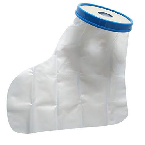 Clothful New Reusable Waterproof Adult Foot Cast Bandage Protector Clear Bathing Cover