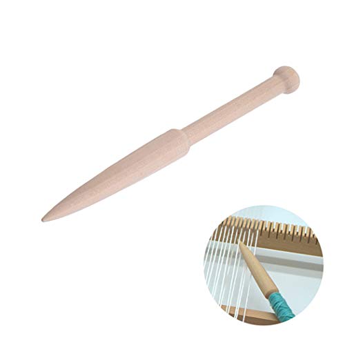 CH DIY Weaving Tool Wood Woven Sweater Scarf Tapestry Bobbin Stick DIY Loom Tools (Style 2)