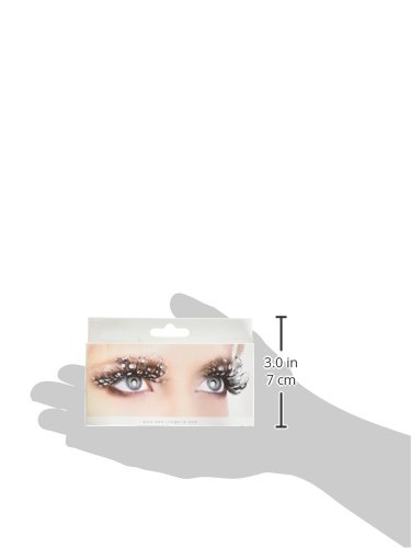 Baci Paradise Dreams Style No.607 Feather Eyelashes with Adhesive Included, Brown