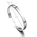 Personalized Stainless Steel Mirro Polished Cuff Bracelet -Free Engraving (Metal)