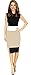 Amoin Womens Business Party Cocktail Pencil Dress Black X-Large