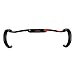 Carbon Handlebars Road Bike Ultralight T700 Carbon Fiber Glossy Bicycle Handlebar Drop Bar 31.8 440mm (Red)