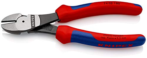 KNIPEX Kraft-Seitenschneider mit Comfort-Griffen schwarz atramentiert 180 mm, 74 02 180 – Bild 3
