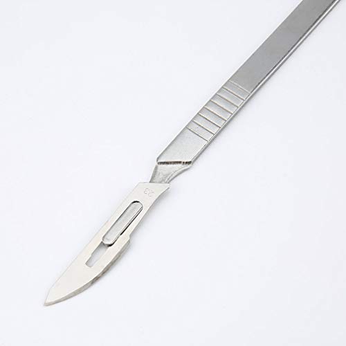 10pcs Blades Knife Scalpel Carving Engraving Sculpture Cutting Phone Cutter(Color:Silver) - Thumbnail 4