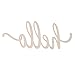 Hello Wood Sign Home Décor Wall Art Unfinished 30.5x12.7x0.4cm - 12x4.9 Inch