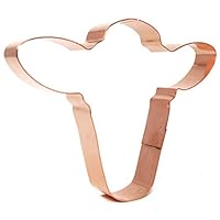 The Fussy Pup Cow Head Copper Cookie Cutter