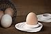 Küchenprofi Set of 2 Egg Cups with Oval Base, White Porcelain Egg Holders for Hard or Soft Boiled Eggs, 3.5-Inch by 4-Inch