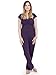 Kindred Bravely Davy Ultra Soft Maternity & Nursing Pajamas Sleepwear Set (Eggplant, Large)