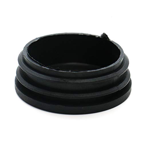 IDS 8Pcs 2" OD Round Black Plastic Tubing Plug Tube End Cap for Furniture Exercise Equipment and More