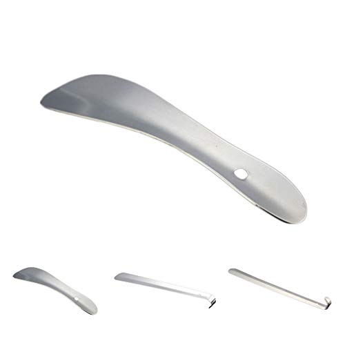 OmkuwlQ Professional Stainless Steel Shoe Horns Long Handle Shoehorn Convenient Shoes Wearing Lifter - Thumbnail 7