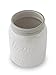 Comfify Wide Mouth Mason Jar Utensil Holder Decorative Kitchenware Organizer Crock - Perfect Cookware Gift - White, Large Size 5.4x6.75