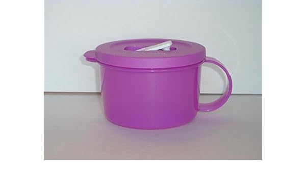 Tupperware Crystalwave microondas taza de sopa 16 Oz púrpura de la ...