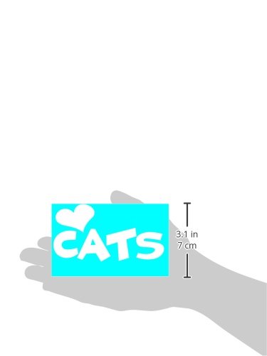 Imagine This Car Window Decal, Heart Cats
